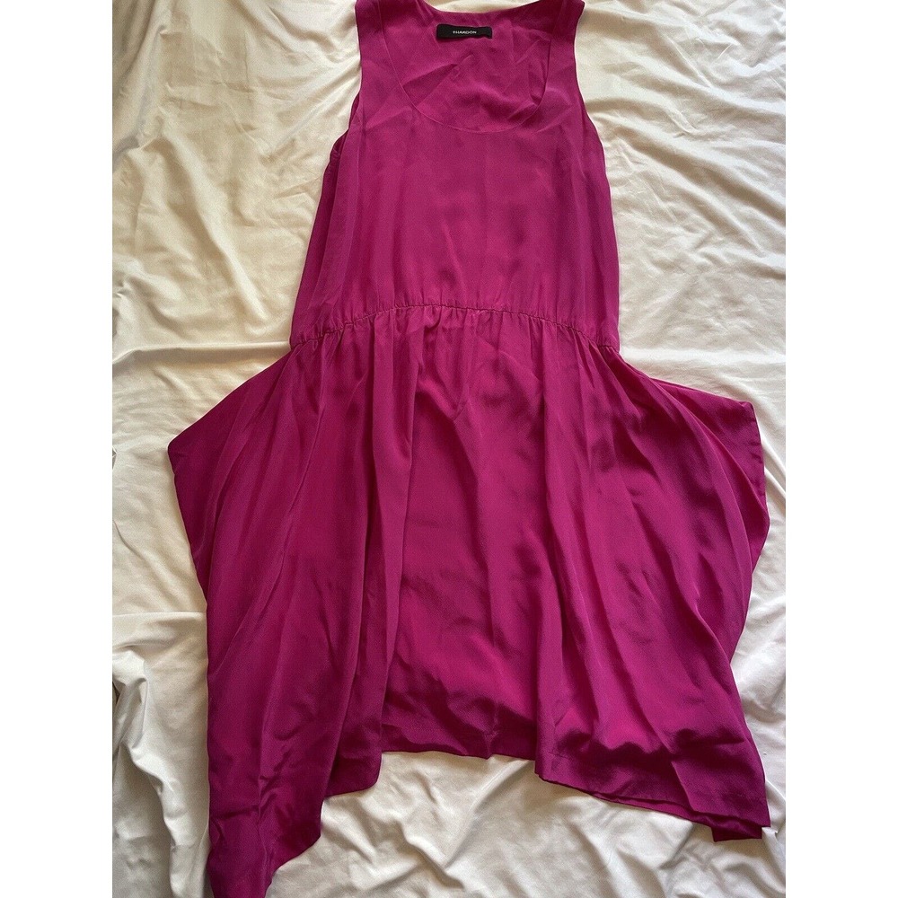 THAKOON SILK SLEEVELESS DRESS SIZE 10 Pink Loose Twirl Sun Summer